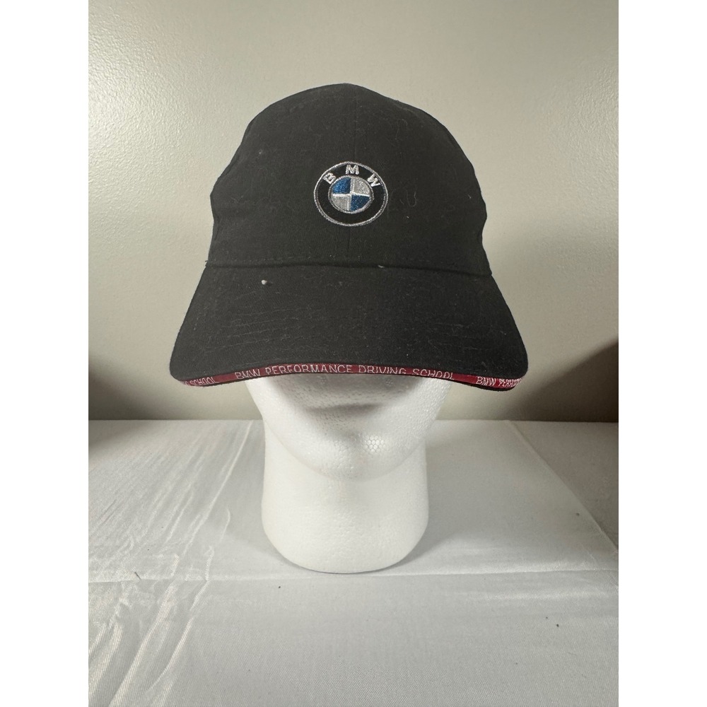 BMW Performance Driving School Hat Black Embroidered Logo Adjustable Cap